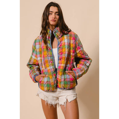 Beverly Bleached Vintage Quilted Jacket