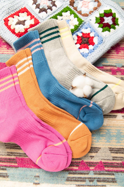 Striped Ankle Socks