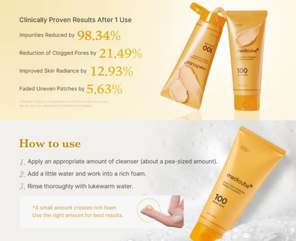 MEDICUBE Kojic Acid Turmeric Toning Cleanser