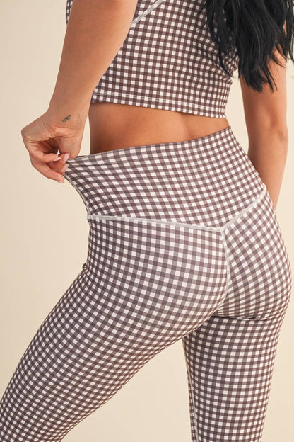 Gingham Print Leggings