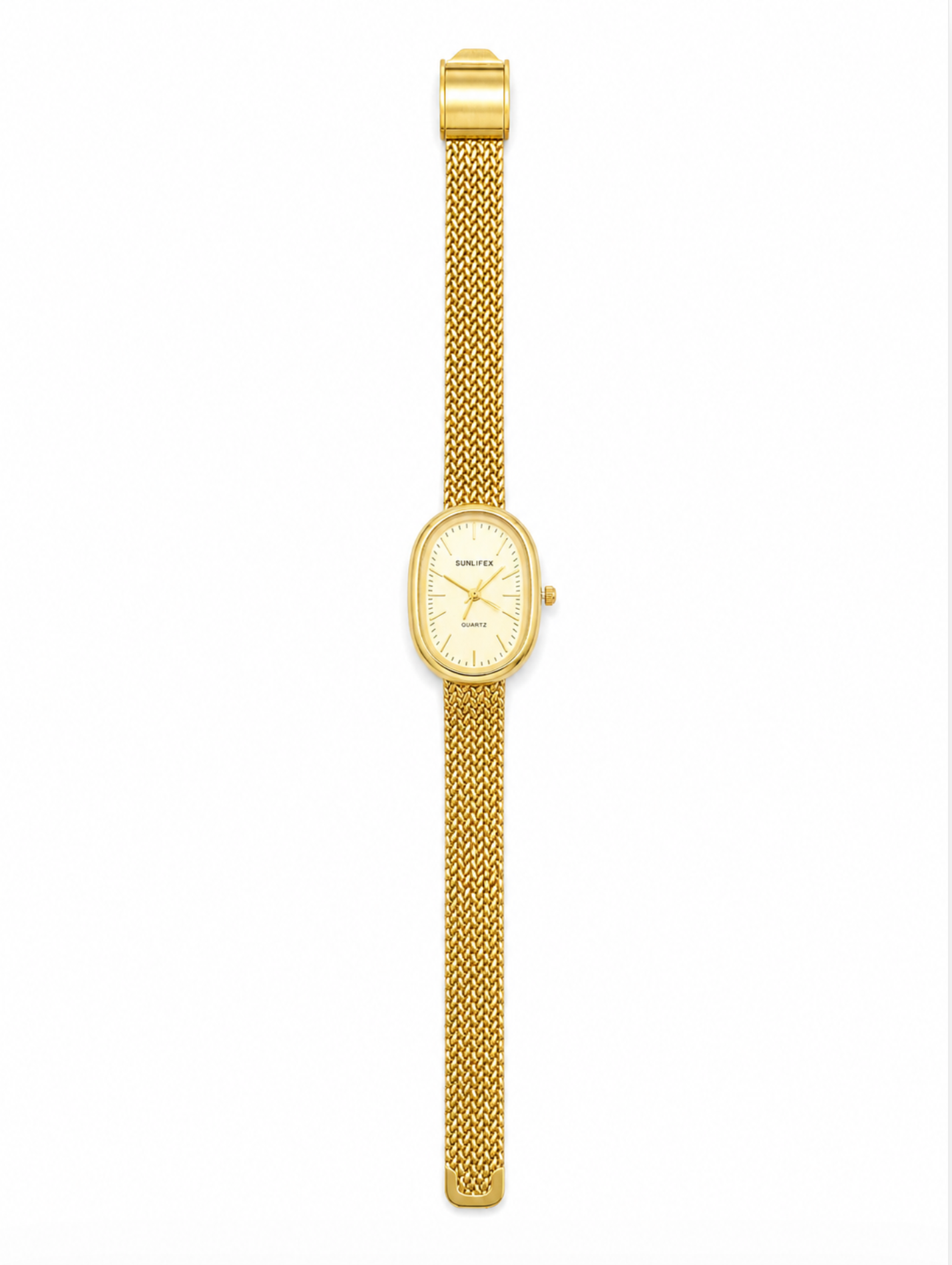 The Ellis Vintage Oval Gold Watch