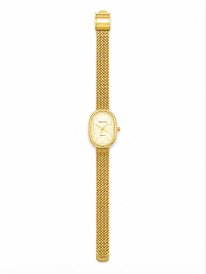 The Ellis Vintage Oval Gold Watch