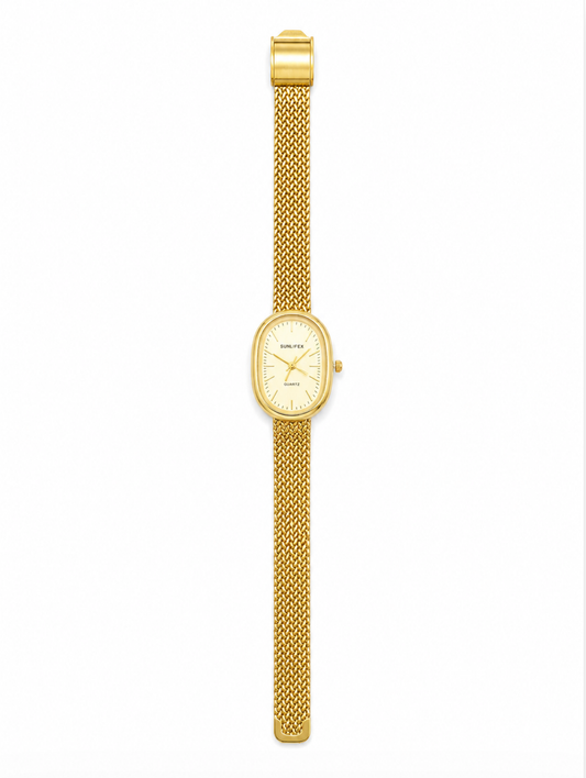 The Ellis Vintage Oval Gold Watch
