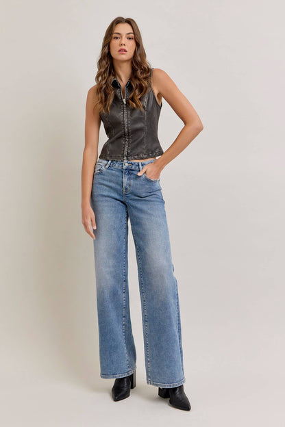 Nori Mid Rise Wide Leg Jean