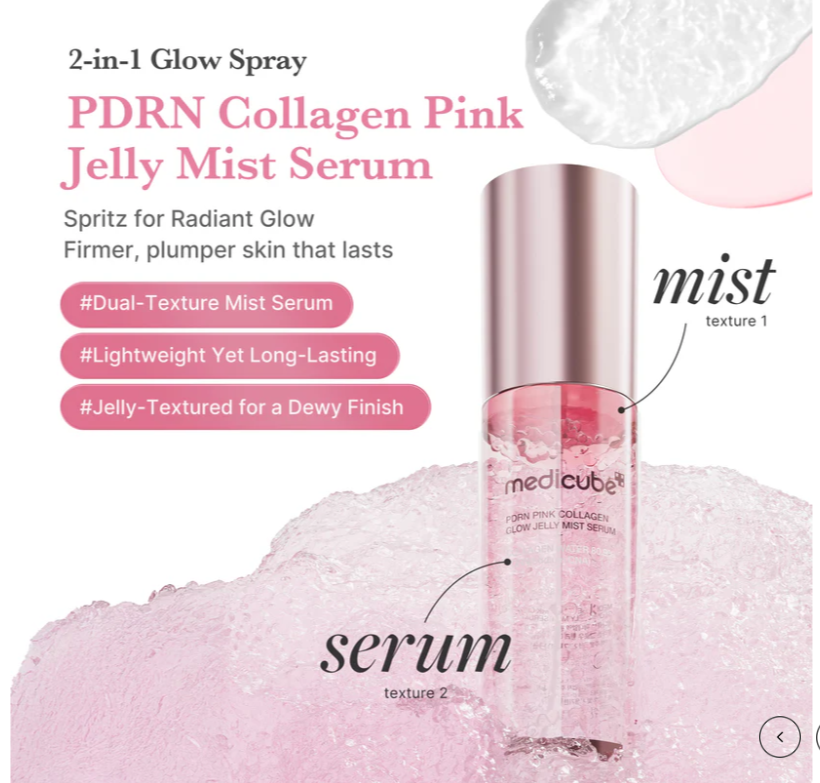 MEDICUBE PDRN Pink Collagen Glow Jelly Mist Serum