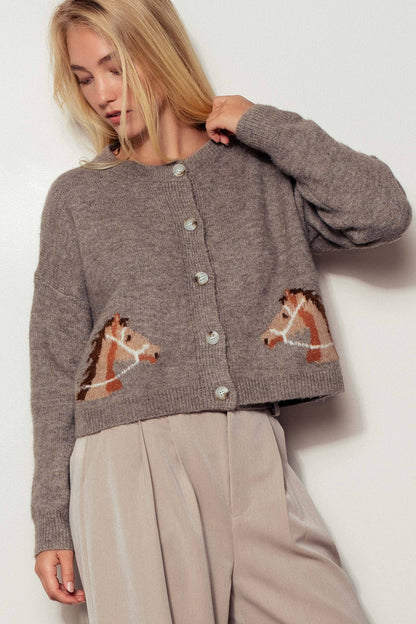Western Horse Cardigan