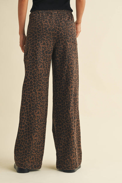 Kayla Leopard Track Pants*