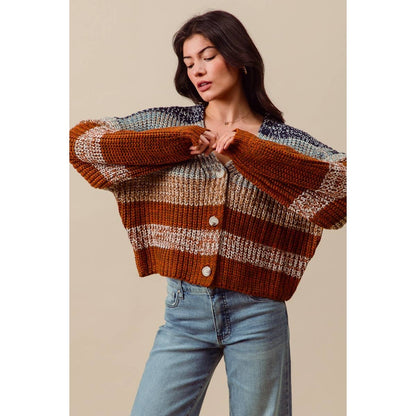 Brooke Fall Stripe Cardigan