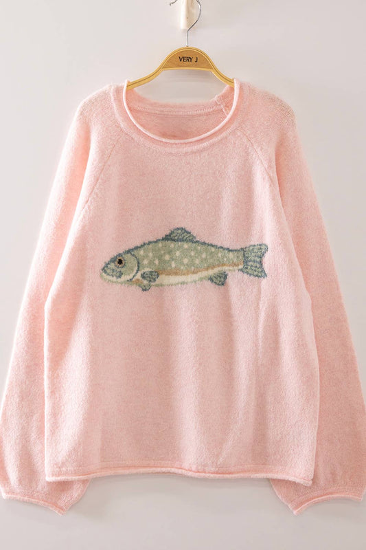 Farah Fish Graphic Sweater