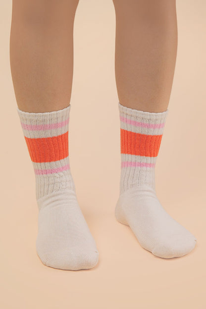 Color Block Crew Socks