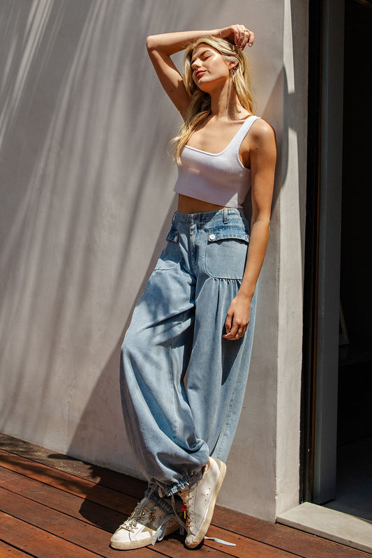 Cinch Wide Leg Pants