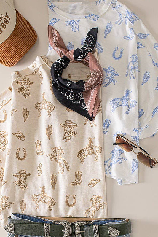Briar Western Graphic Top