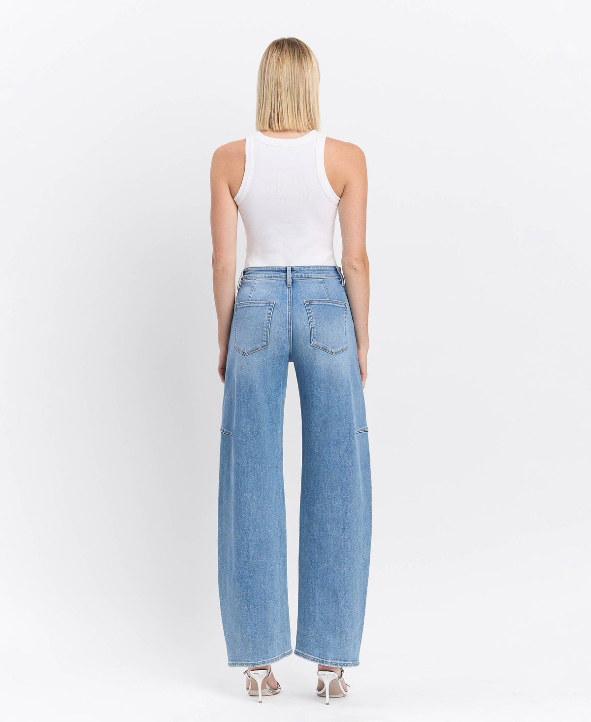 Silvia High Rise Barrel Jean