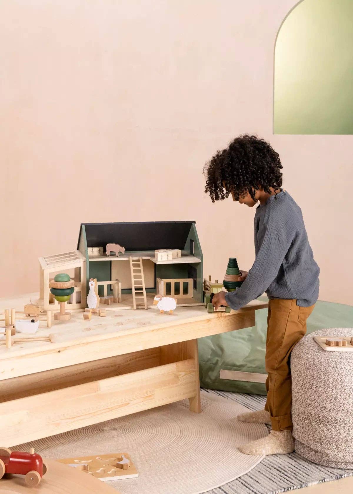 Wooden Farm & Accessories Set