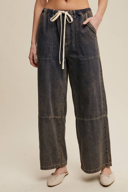 Winnie Drawstring Wide Leg Pant