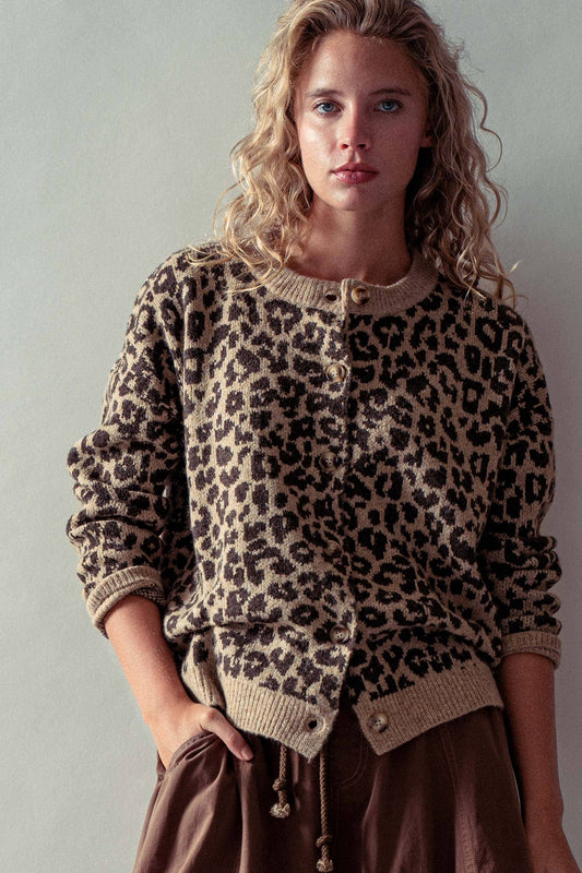 Leopard Print Cardigan