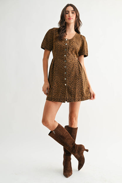Charmaine Cheetah Dress