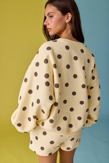 Willow Polka Dot Fleece Set