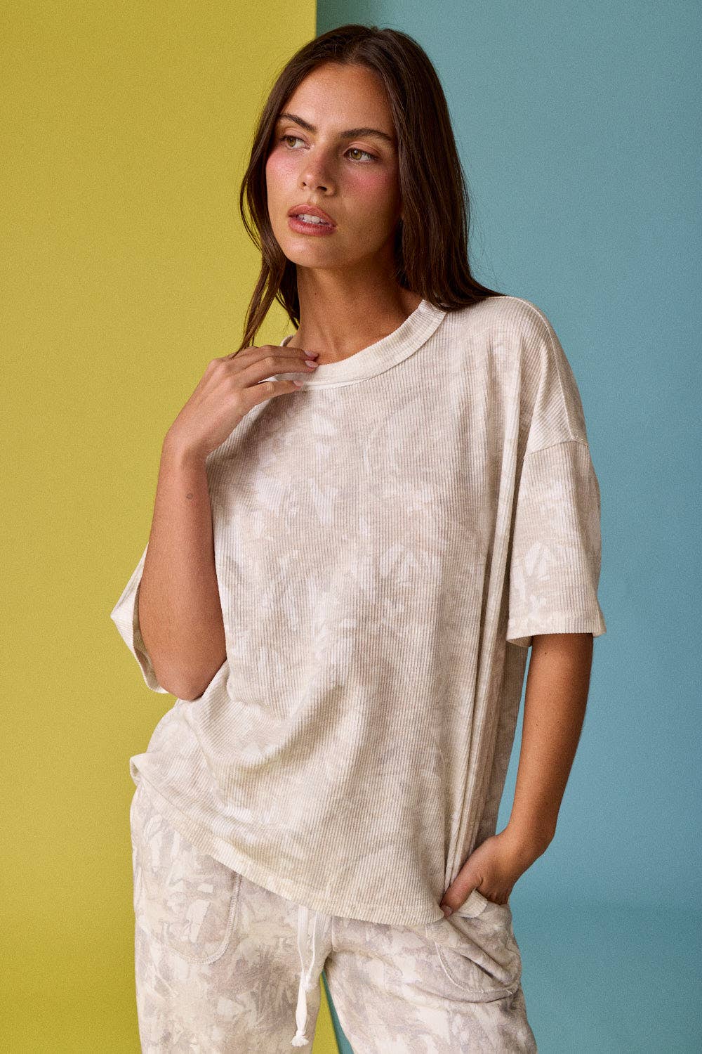 Camo Girl Ribbed Top