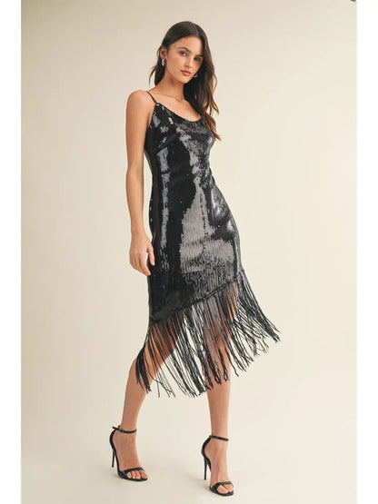 Fringe Slip Dress