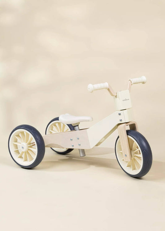 Wooden Balance Bike - 3 in 1 - Foam