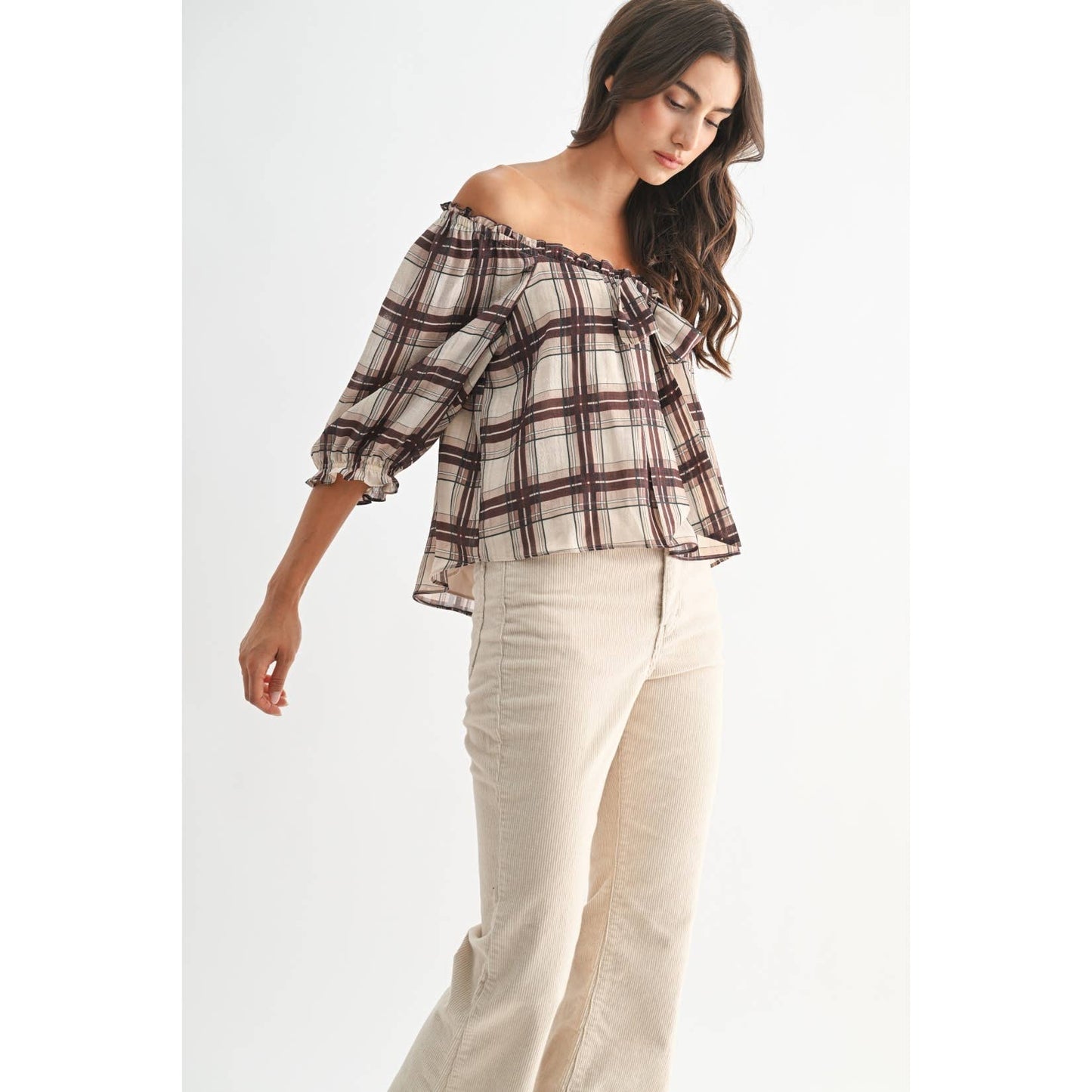 Kaye Plaid Blouse