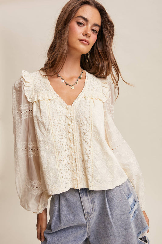 Habor Lace Blouse*