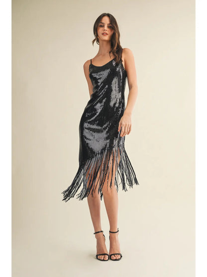 Fringe Slip Dress