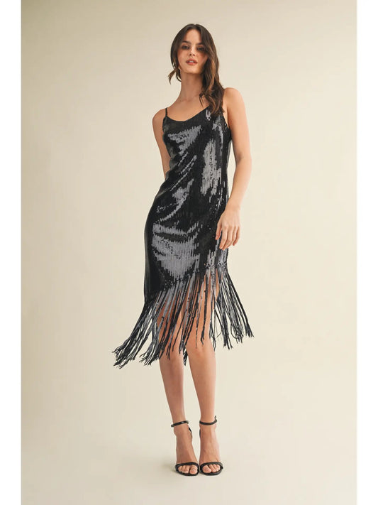 Fringe Slip Dress