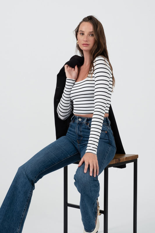 Nessa Long Sleeve Stripe Top