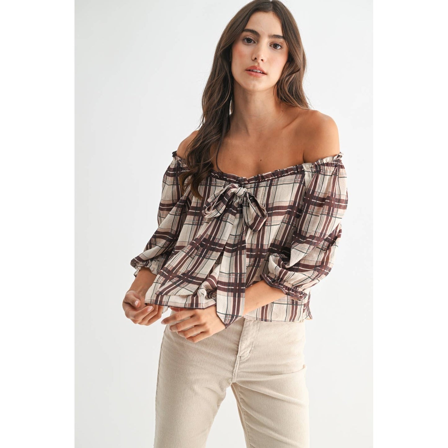 Kaye Plaid Blouse