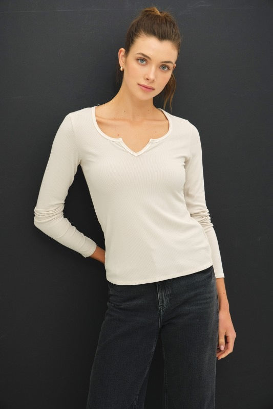 Charlotte Ribbed Tee