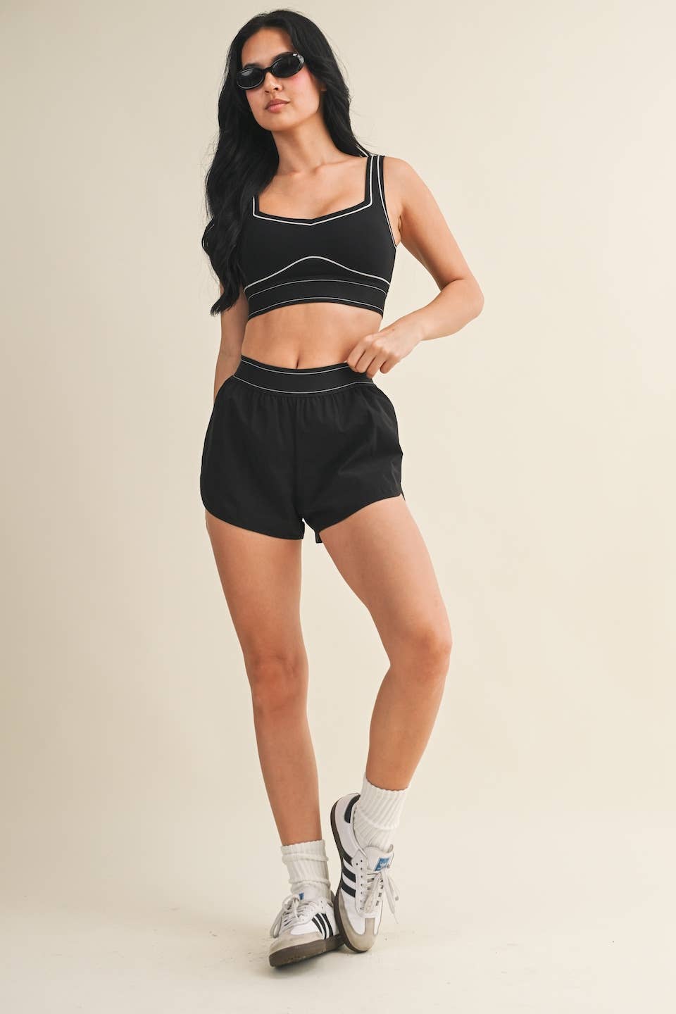 Contrast Thread Sports Bra