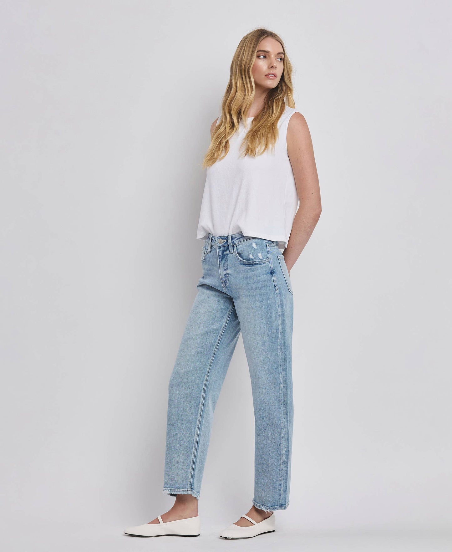 Jennie Barrel Leg Jean