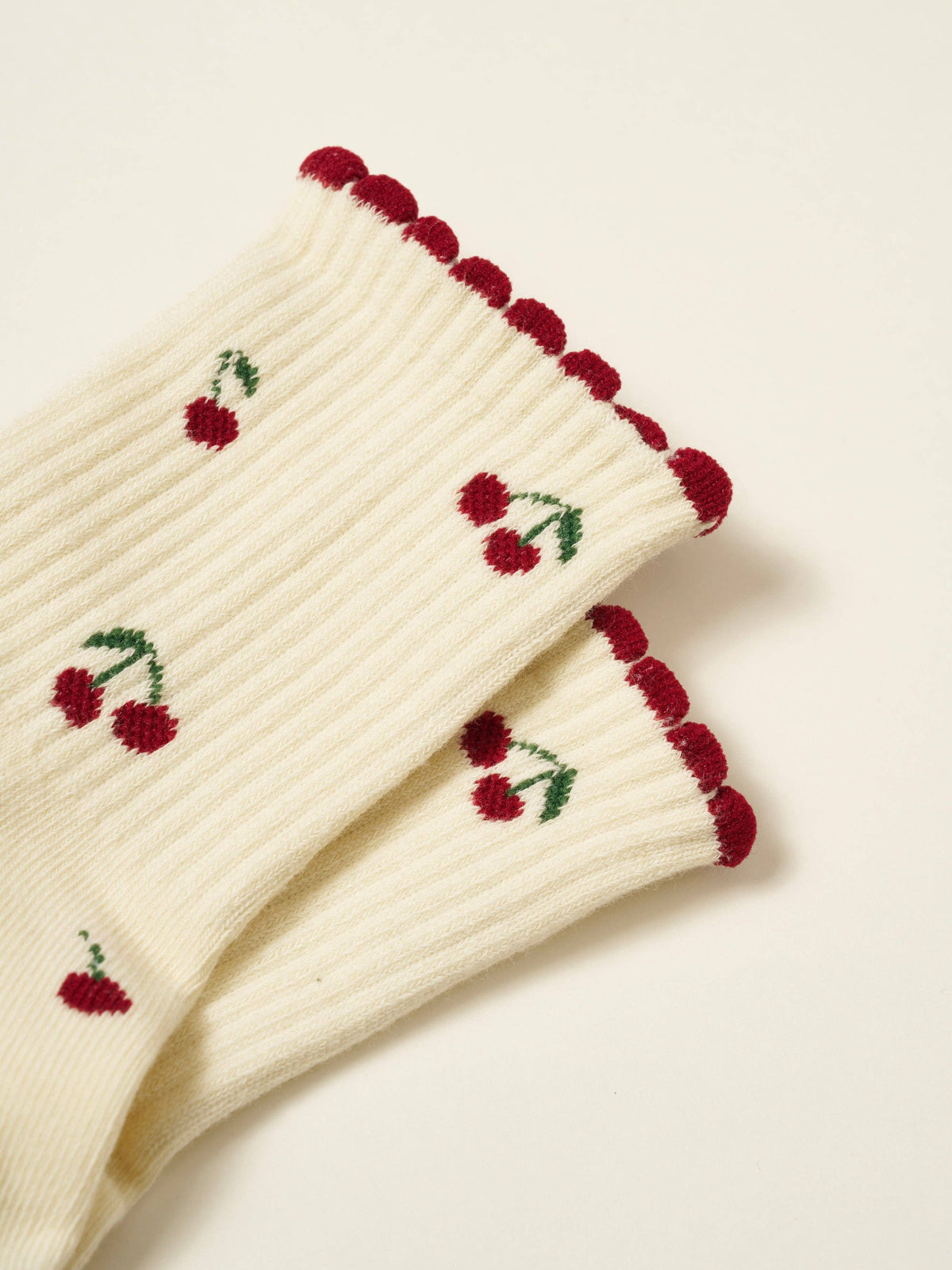 🍒 Little Cherry Petal Grip Sock, Pilates Socks