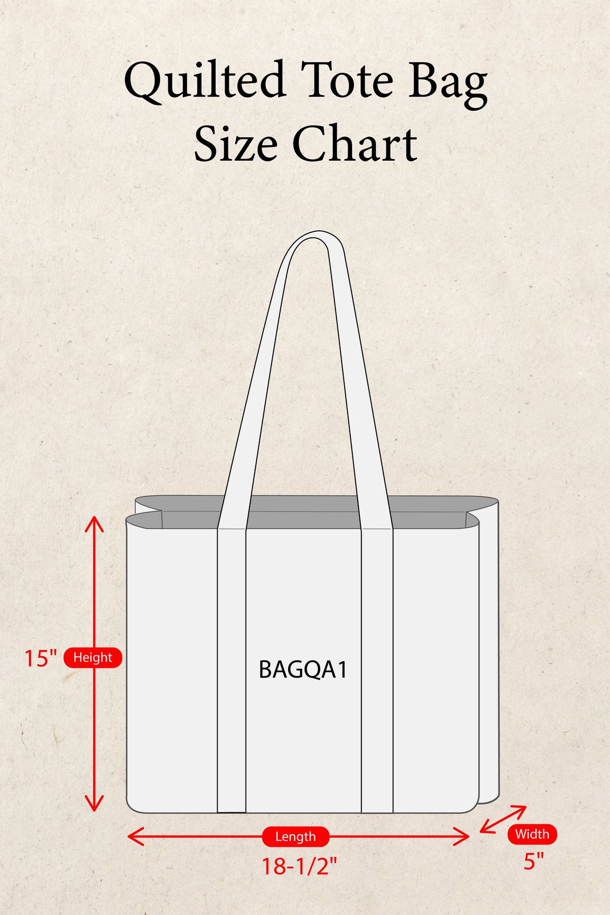 Striped Bias Tape Bohemian Quilted Beige Tote Bag