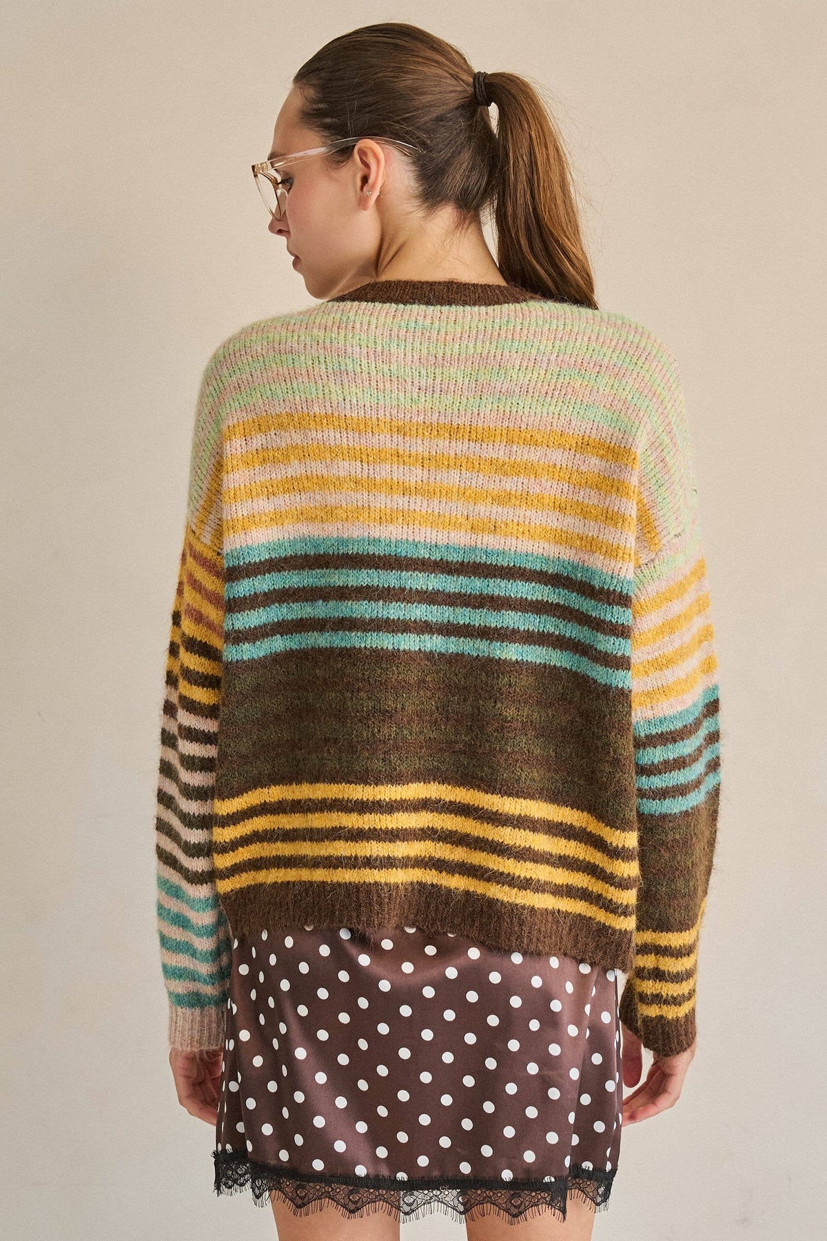 Sohie Mixed Striped Cardigan