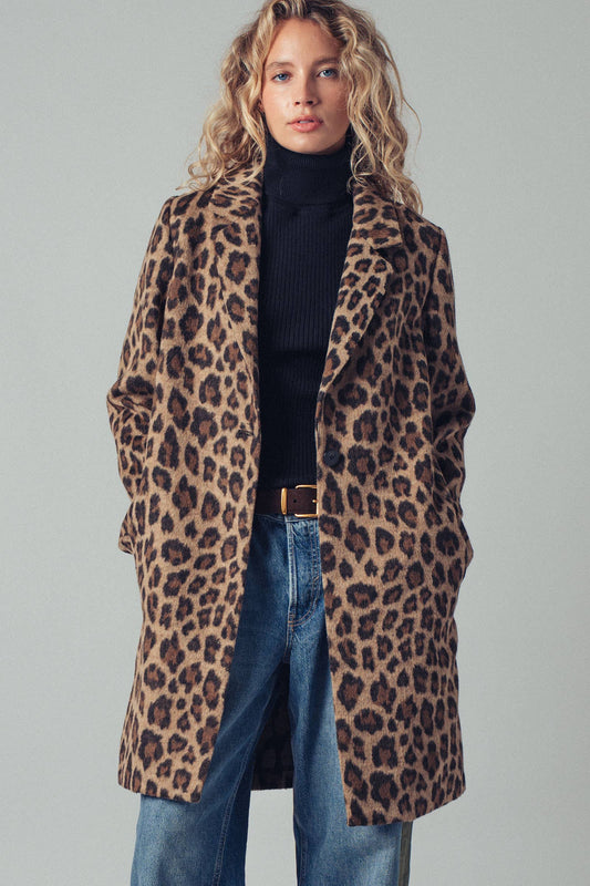 Leopard Print Statement Coat