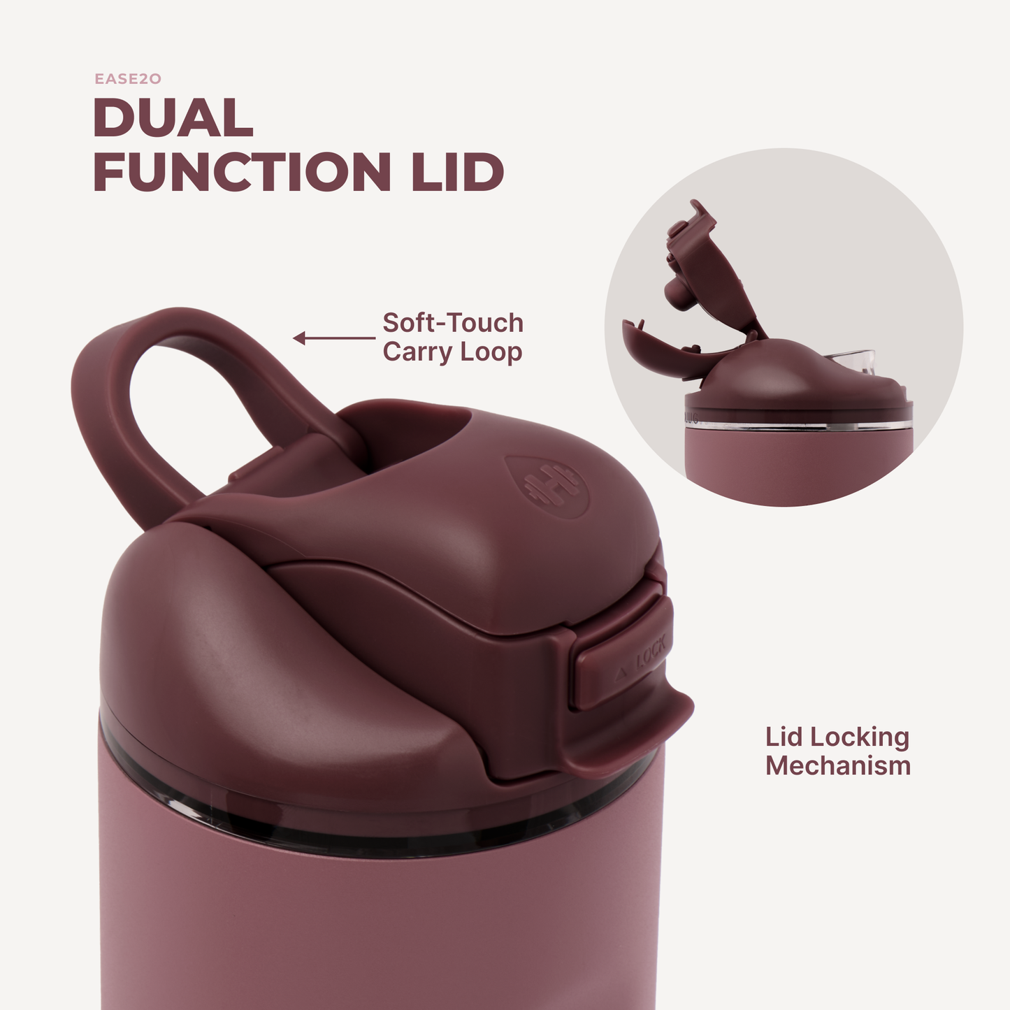 HydroJug - Canyon Rose 32 oz Ease2o