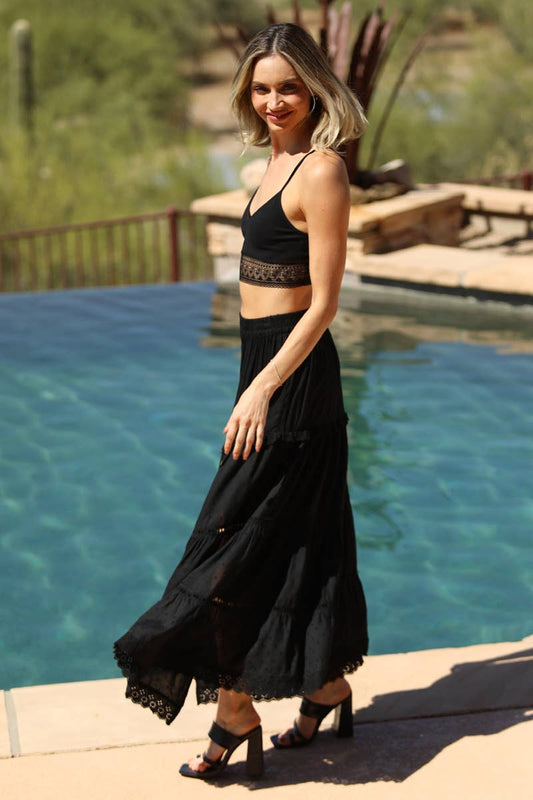Hunter Tiered Maxi Skirt