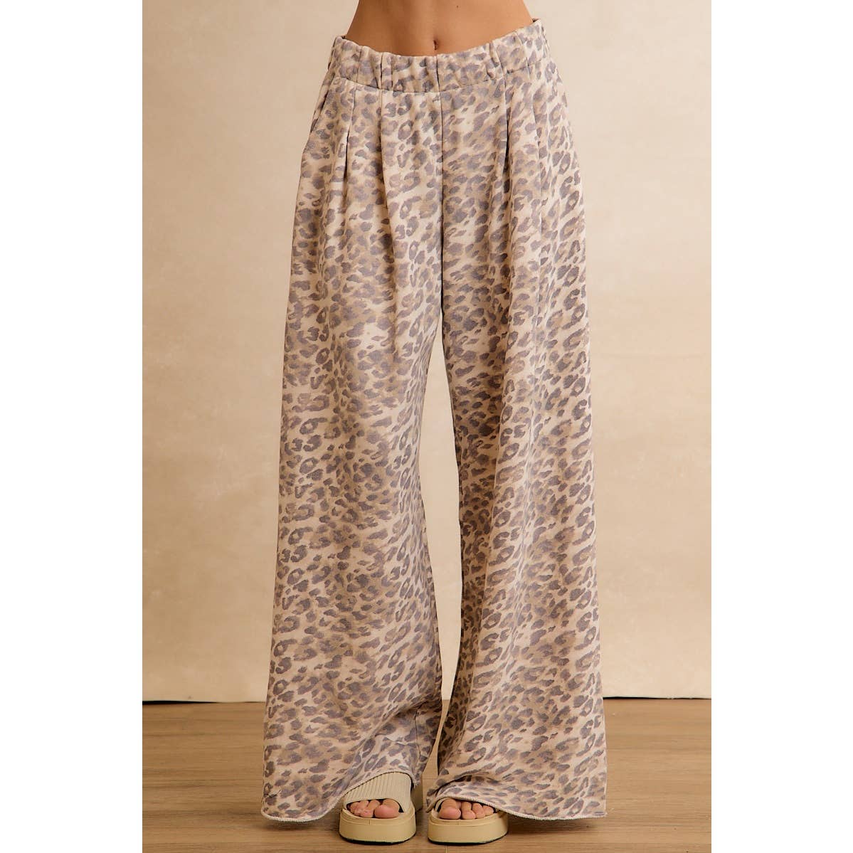 Charlie Leopard Print Wide Leg Pant