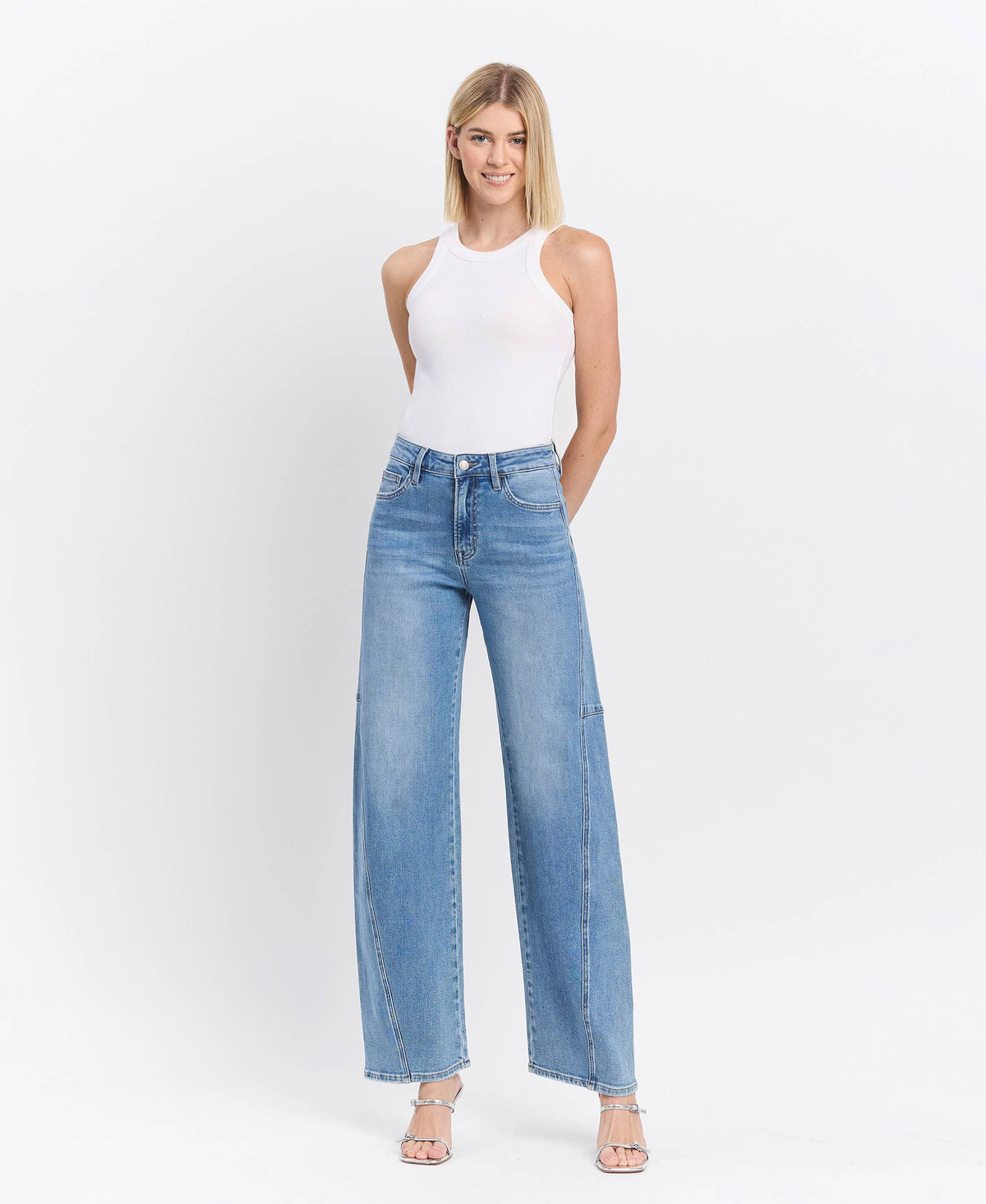 Silvia High Rise Barrel Jean