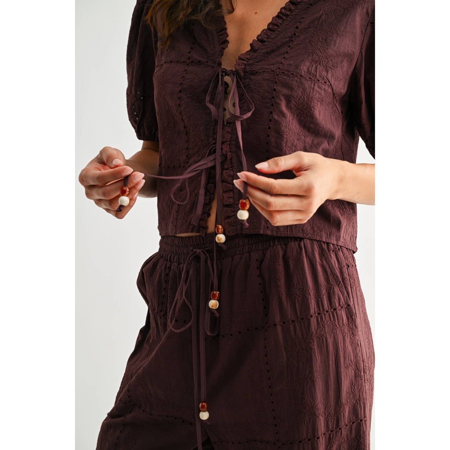 Camilla Front Tie Blouse