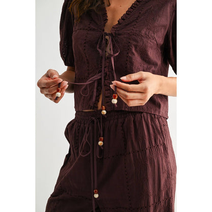 Camilla Front Tie Blouse