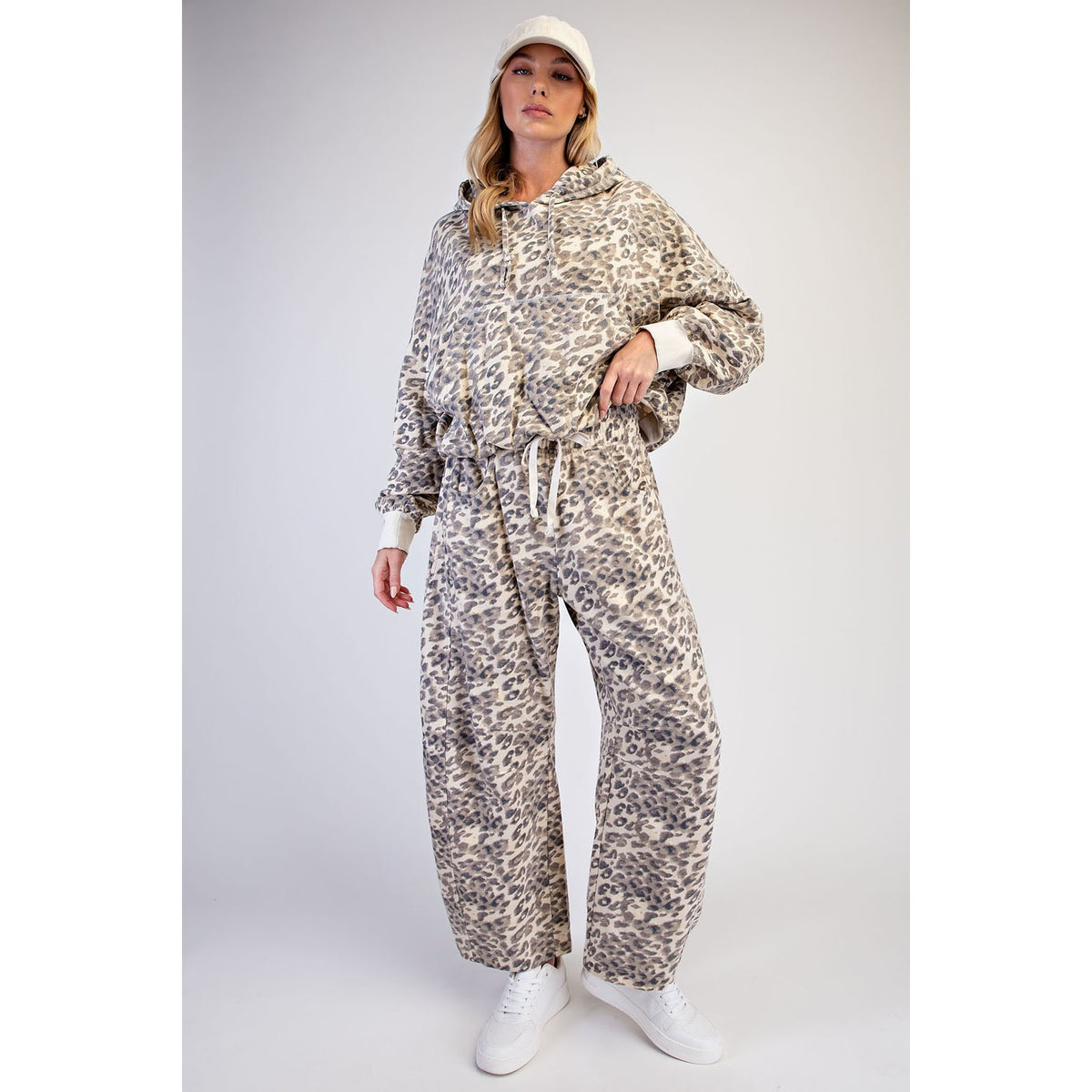 Annie Cheetah Animal Printed Barrel Pants