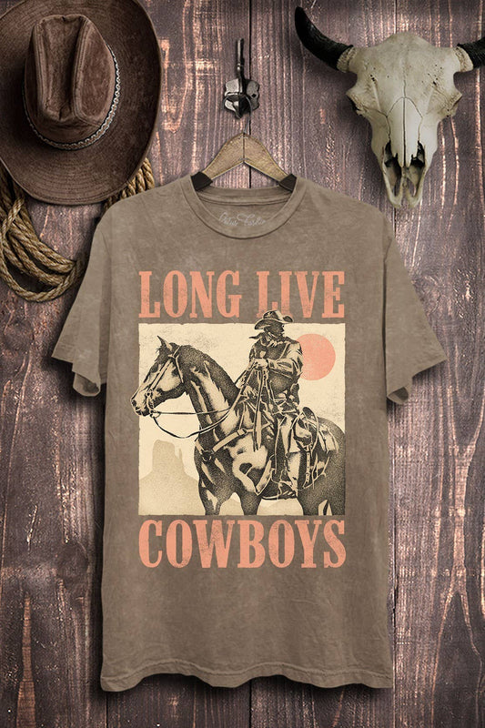 Long Live Cowboys Graphic Top