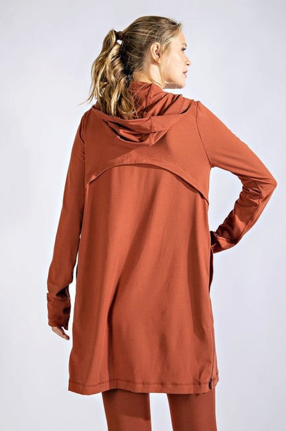 Long Hoodie Active Jacket -