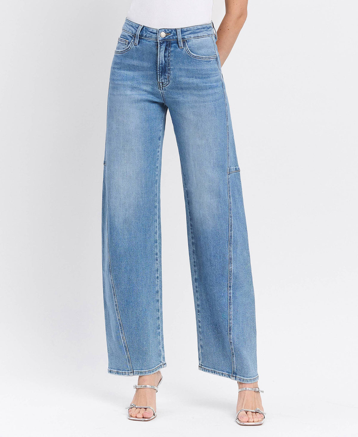 Silvia High Rise Barrel Jean