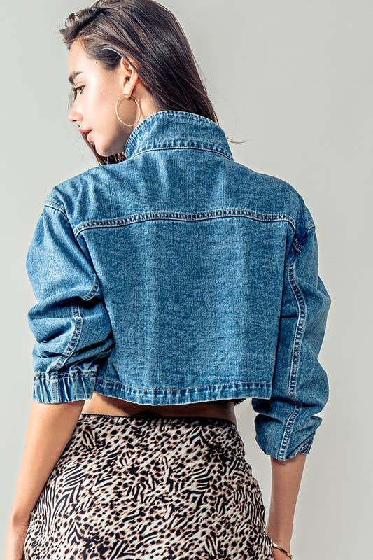 Cropped Denim Jacket