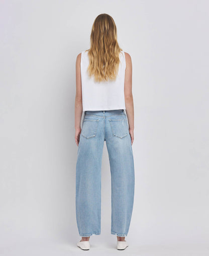 Jennie Barrel Leg Jean